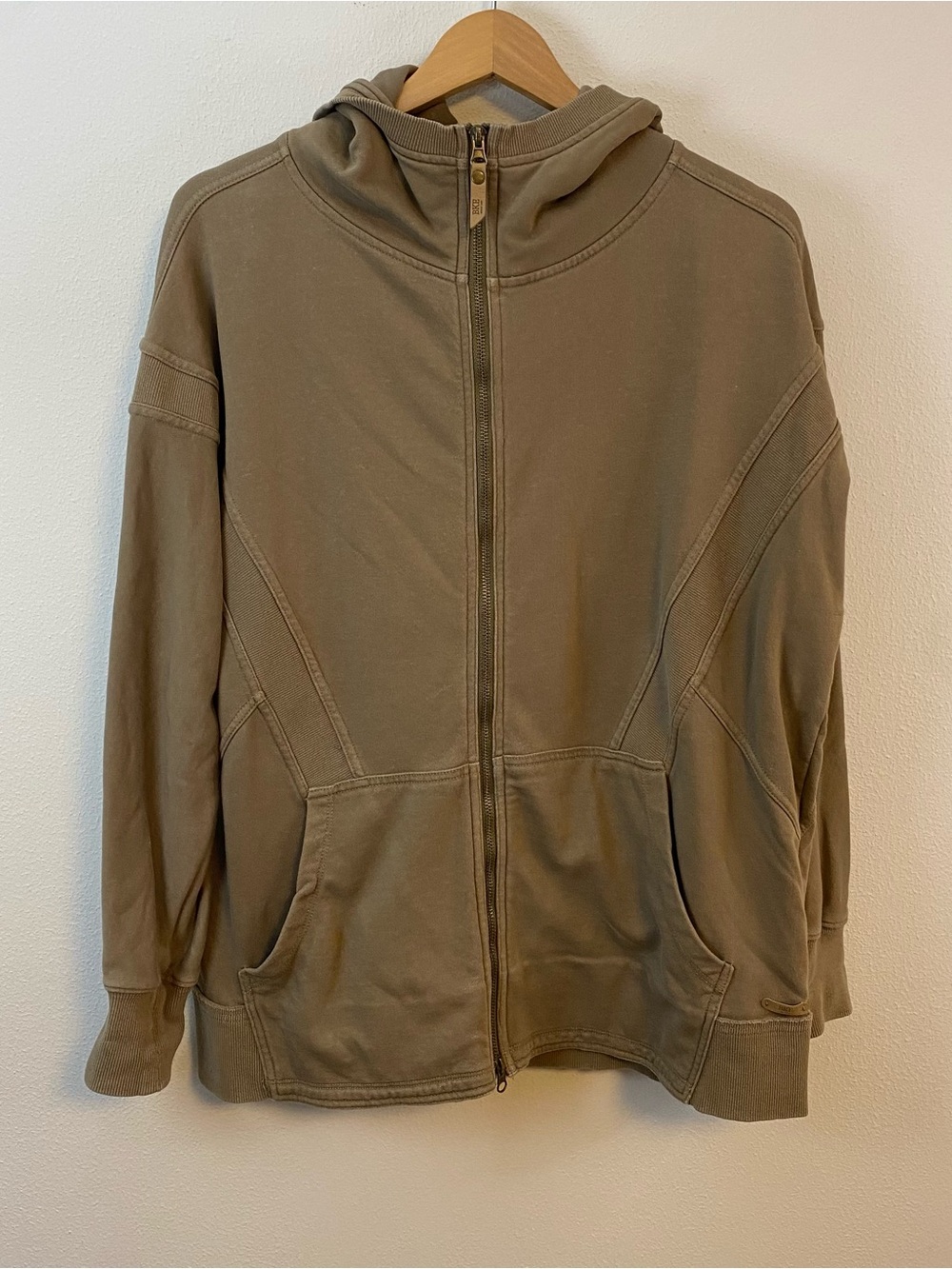 BKE Brown Full Zip Jacket Oversized Neutral Fall Womens XS/S